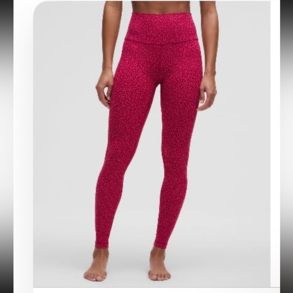 Lululemon Align HR Pant 28” size 24 in daisy leopard print - Picture 1 of 5